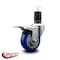 Service Caster 3.5'' Blue Poly Swivel 1-5/8'' Expanding Stem Caster Total Lock Brake SCC-EXTTL20S3514-PPUB-BLUE-158 - alternate 4